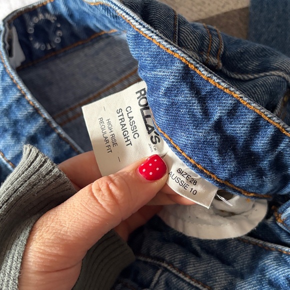 Rolla’s Classic High Rise Straight Jean - Picture 4 of 5